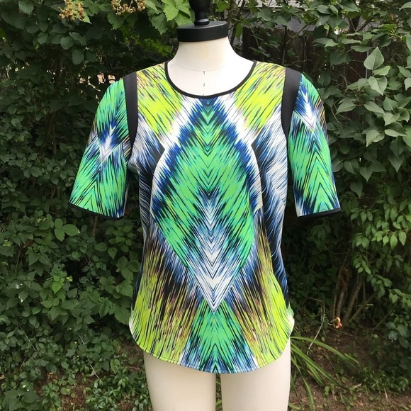 Milly Scuba Tribal Print Top